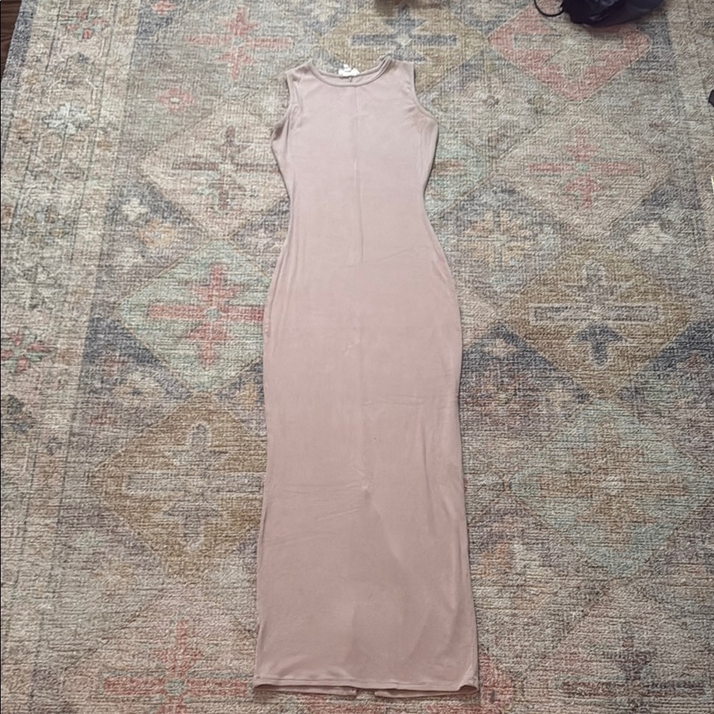 See You Monday Sleeveless Blush Maxi Dress